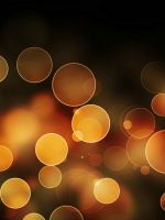 Orange Cirlces Abstract Mobile Wallpaper     X