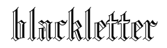 blackletter