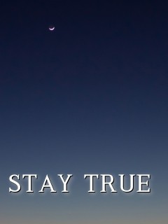 STAY TRUE Text Wallpaper