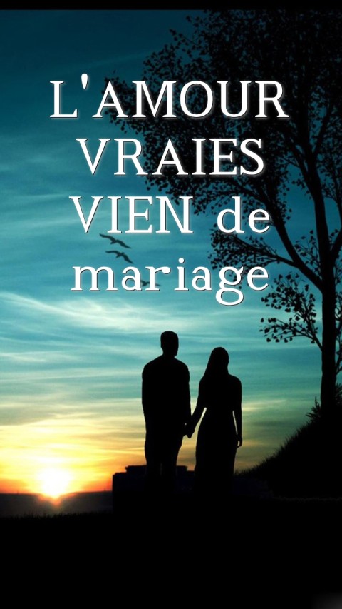L'AMOUR VRAIES VIEN de mariage Text Wallpaper
