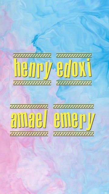 henry edoxi amael emery  Text Wallpaper