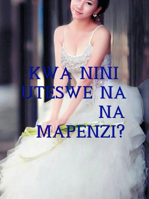 KWA NINI UTESWE NA 
       NA
  MAPENZI? Text Wallpaper