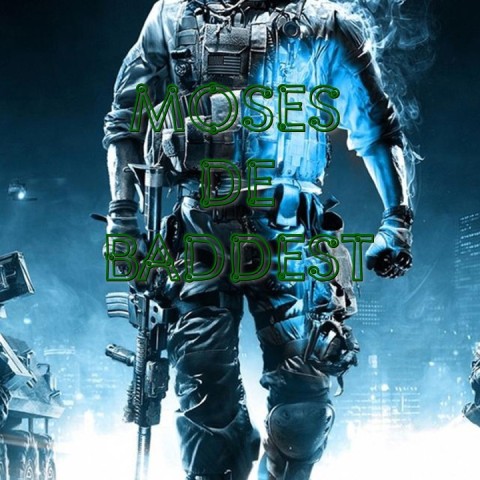 MOSES
 DE 
BADDEST Text Wallpaper
