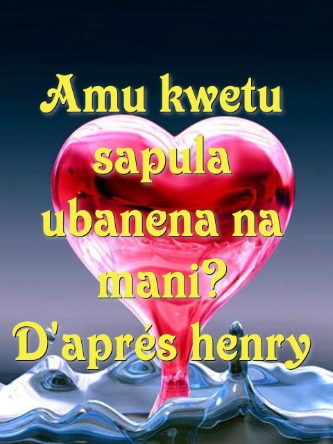 Amu kwetu sapula ubanena na mani? D'aprés henry Text Wallpaper
