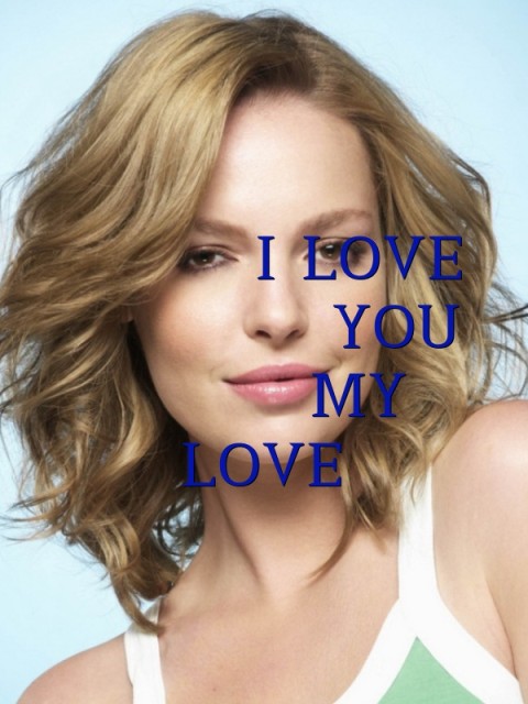     I LOVE 
       YOU 
     MY LOVE Text Wallpaper
