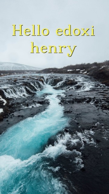 Hello edoxi henry Text Wallpaper